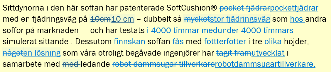 Efter språkgranskning